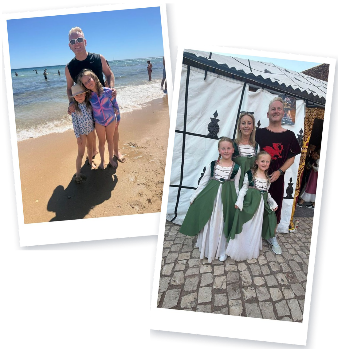 Beach days and full medieval dress at the Silves festival. When in Portugal.