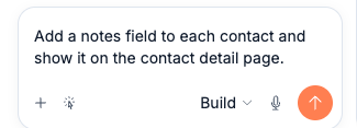 The chat composer with an edit prompt typed in, ready to send