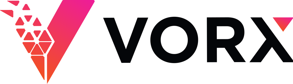 Vorx logo on light background